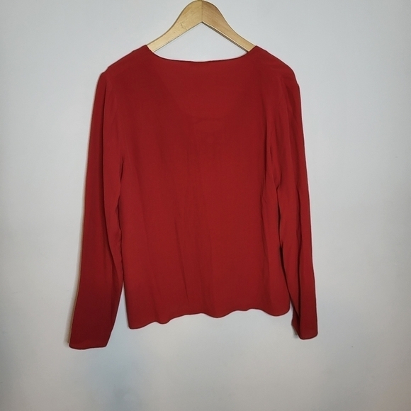 Aritzia Wilfred Free Lace Up Blouse Size S - Picture 5 of 9